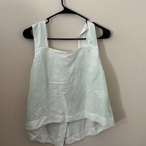 NWT - Madewell Light Green Linen Tank Size 10